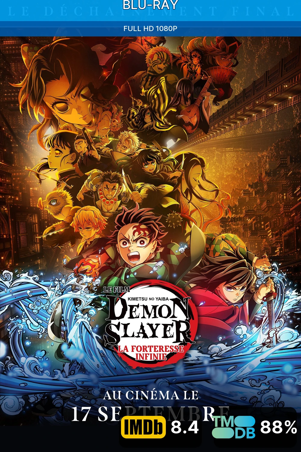 Affiche Demon Slayer : Kimetsu no Yaiba La Forteresse Infinie